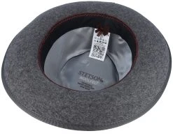 Woolfelt Mix Grey Fedora - Stetson -Fashion Hat Discount Store 4063633095146 4