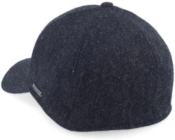 Baseball Cap Wool Herringbone Black Fitted - Stetson -Fashion Hat Discount Store 4063633097355 3