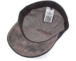 Baseball Cap Wool Herringbone Black Fitted - Stetson -Fashion Hat Discount Store 4063633097355 5