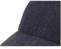 Baseball Cap Wool Herringbone Black Fitted - Stetson -Fashion Hat Discount Store 4063633097355 6