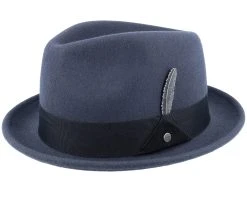 Player Woolfelt Dark Grey Fedora - Stetson