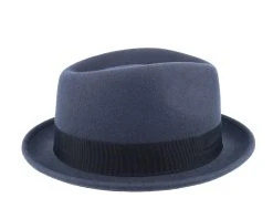 Player Woolfelt Dark Grey Fedora - Stetson -Fashion Hat Discount Store 4063633098857 3