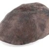 Texas Pig Skin Brown Flat Cap - Stetson