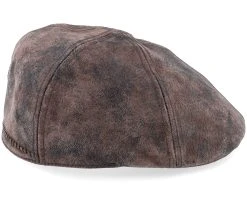 Texas Pig Skin Brown Flat Cap - Stetson -Fashion Hat Discount Store 4063633101250 3