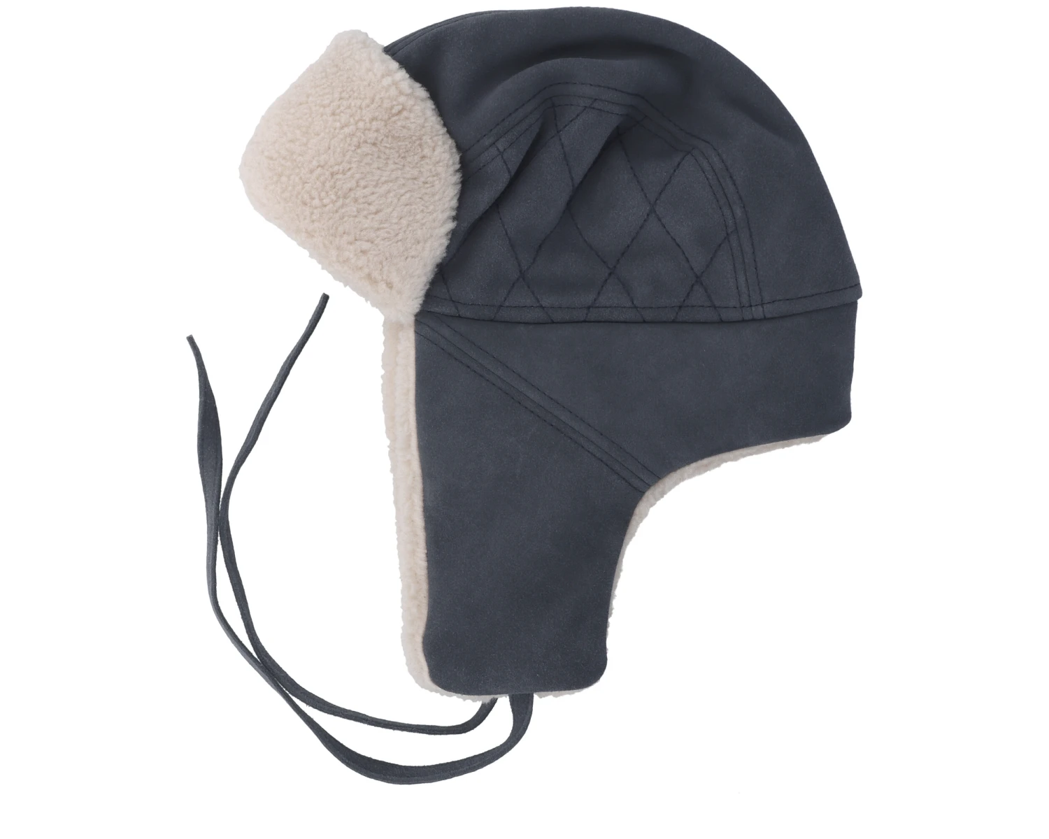 Bomber Cap Calf Split Grey Trapper - Stetson 1 Bomber Cap Calf Split Grey Trapper - Stetson