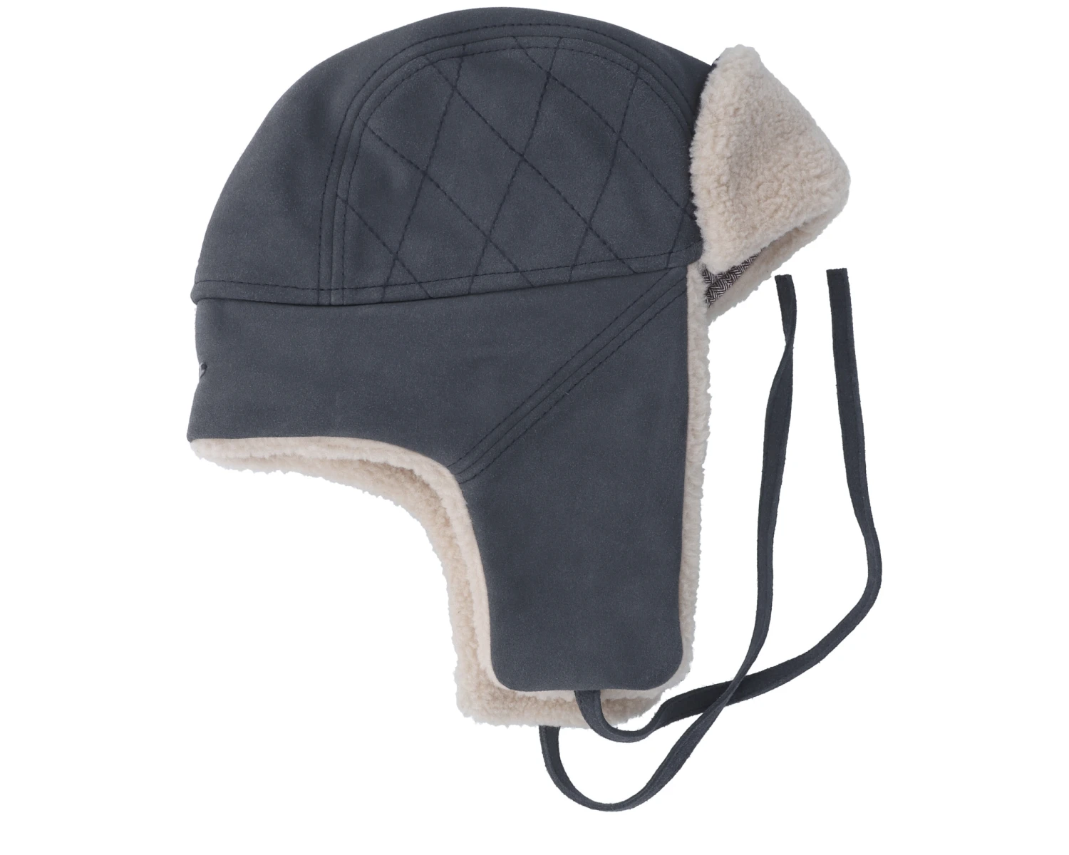 Bomber Cap Calf Split Grey Trapper - Stetson 2 Bomber Cap Calf Split Grey Trapper - Stetson - Image 2