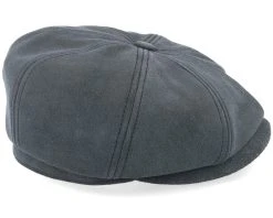 Hatteras 1 Calf Split Navy Flat Cap - Stetson -Fashion Hat Discount Store 4063633101410 3