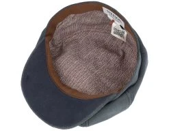 Hatteras 1 Calf Split Navy Flat Cap - Stetson -Fashion Hat Discount Store 4063633101410 4