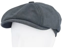 Hatteras 1 Calf Split Navy Flat Cap - Stetson -Fashion Hat Discount Store 4063633101410 5