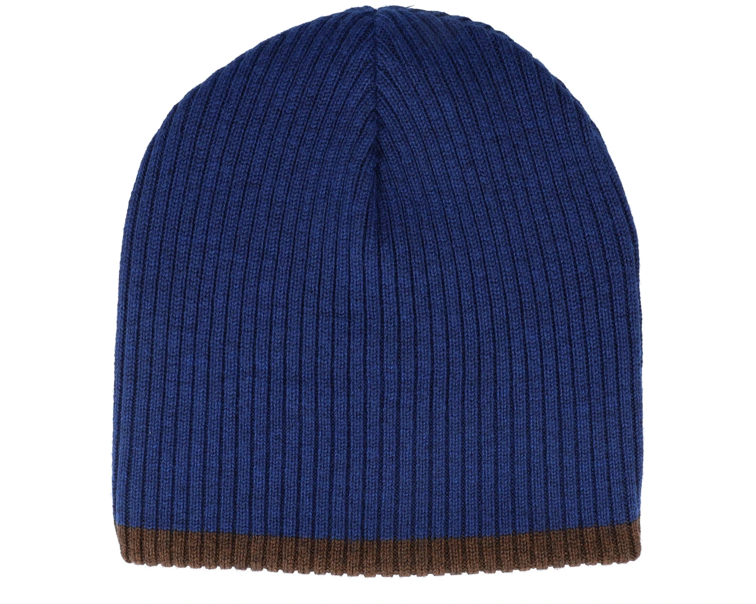 Reversible Merino Wool-62 Brown/Royal Blue Beanie - Stetson 3 Reversible Merino Wool-62 Brown/Royal Blue Beanie - Stetson - Image 3