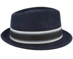 Woolfelt 1 Navy Trilby - Stetson -Fashion Hat Discount Store 4063633102547 3