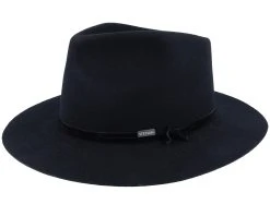 Woolfelt Black Fedora - Stetson