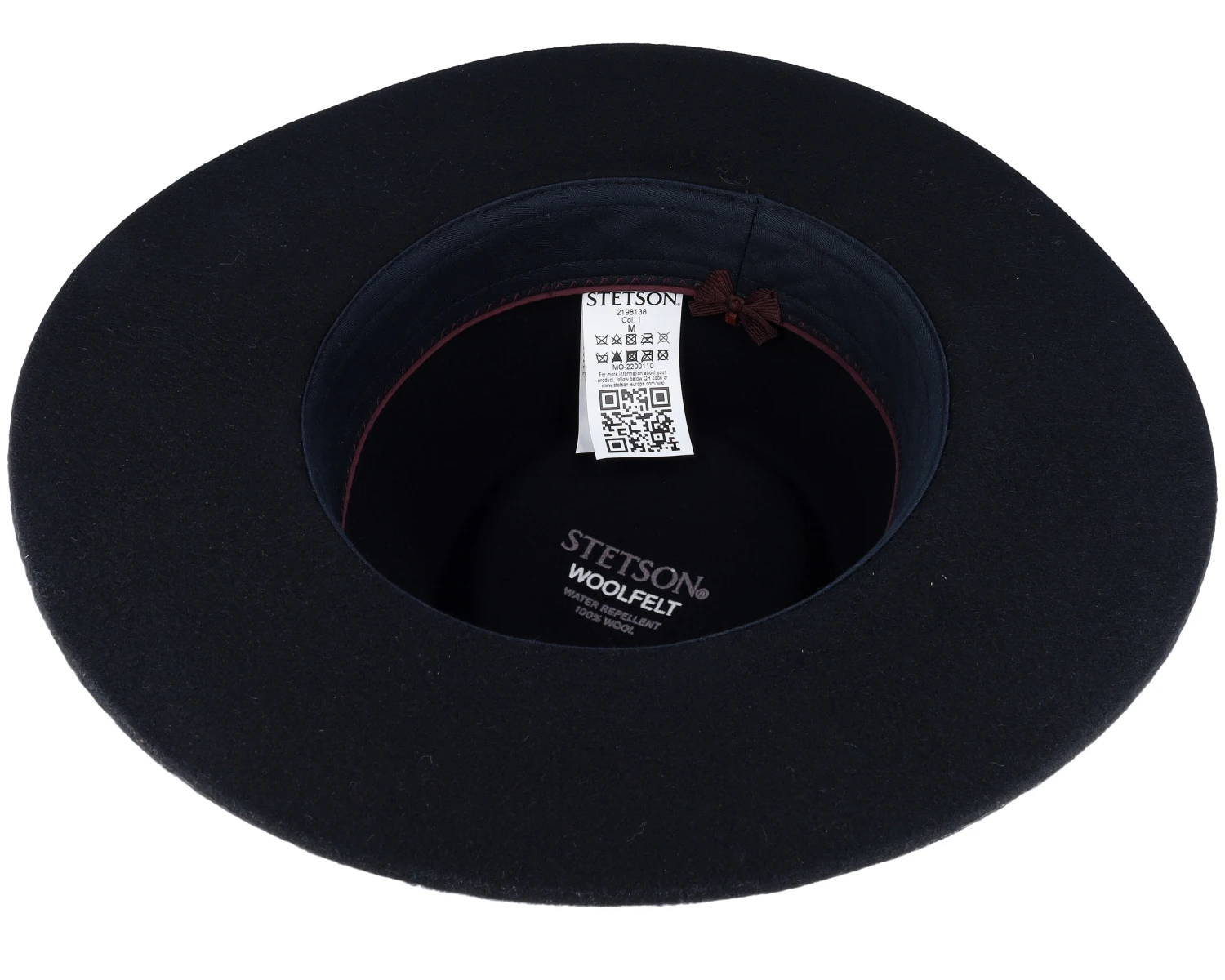 Woolfelt Black Fedora - Stetson 4 Woolfelt Black Fedora - Stetson - Image 4
