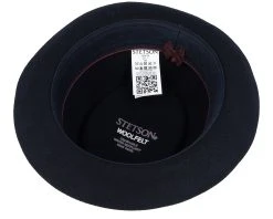 Woolfelt 2 Black Pork Pie - Stetson -Fashion Hat Discount Store 4063633103124 4