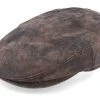 Kent Ef Pigskin Brown Earflap Flatcap - Stetson