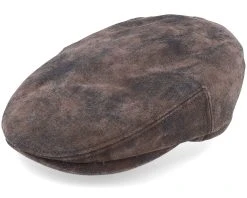 Kent Ef Pigskin Brown Earflap Flatcap - Stetson