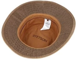 Co/Pes Brown Bucket - Stetson -Fashion Hat Discount Store 4063633103483 4