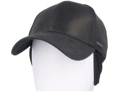 Baseball Cap Chevrette Cowhide Black Earflap Fitted - Stetson -Fashion Hat Discount Store 4063633103681 7