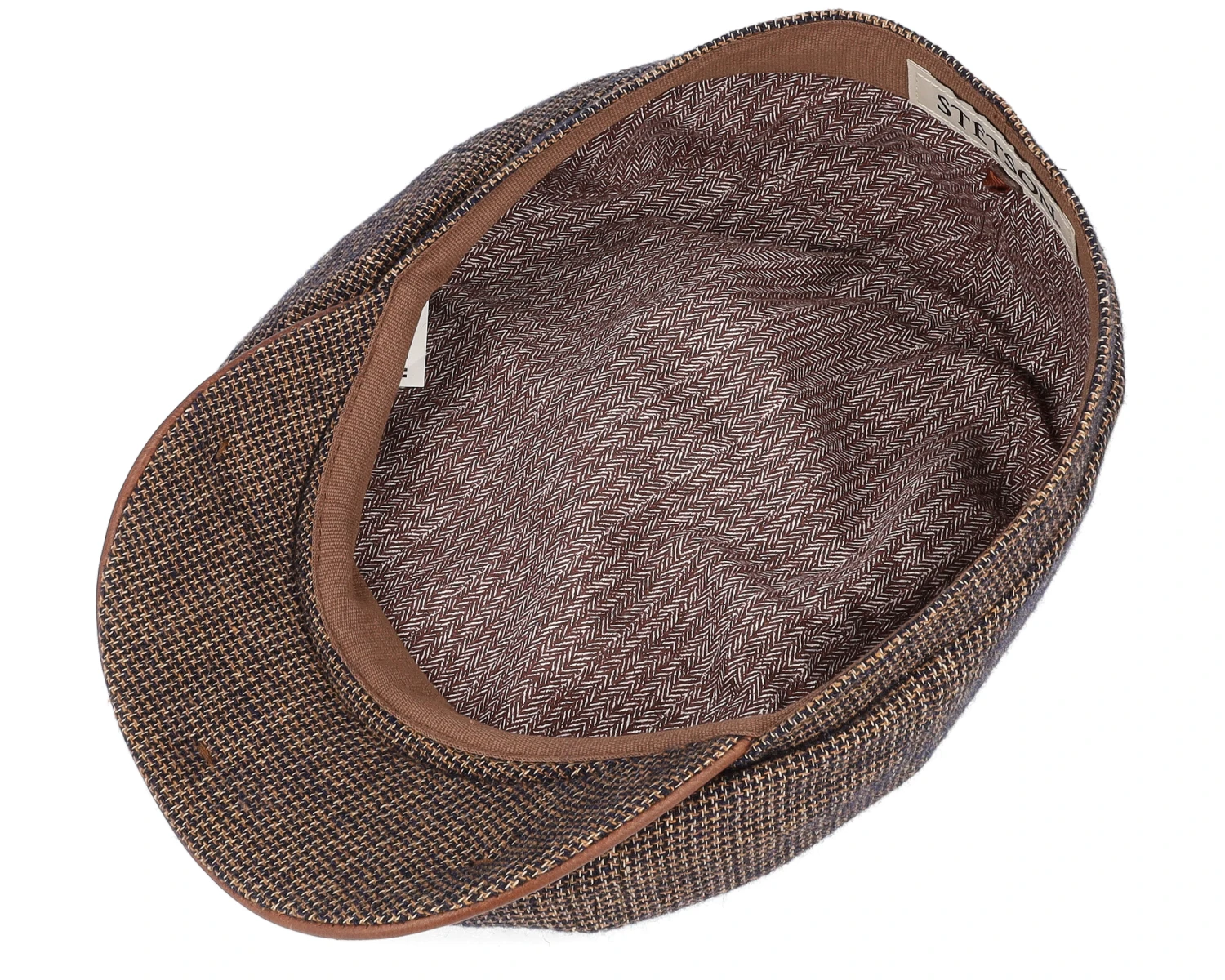 Hatteras Wool/Cotton Brown Flat Cap - Stetson 4 Hatteras Wool/Cotton Brown Flat Cap - Stetson - Image 4