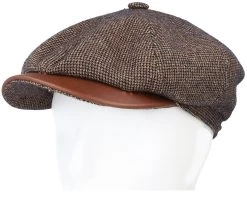 Hatteras Wool/Cotton Brown Flat Cap - Stetson 9 Hatteras Wool/Cotton Brown Flat Cap - Stetson -Fashion Hat Discount Store 4063633104541 5