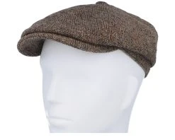 6-panel Virgin Wool Brown Flat Cap - Stetson -Fashion Hat Discount Store 4063633105173 5