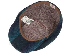 Driver Harris Tweed Blue Flat Cap - Stetson -Fashion Hat Discount Store 4063633105791 4