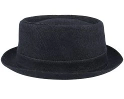 Denim Black Pork Pie - Stetson -Fashion Hat Discount Store 4063633106798 3