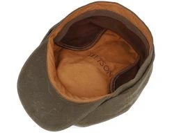 Hatteras Vintage Wax Earflap Brown Flat Cap - Stetson -Fashion Hat Discount Store 4063633107061 4