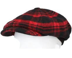 Hatteras Shadow Plaid Red/Black Flat Cap - Stetson 9 Hatteras Shadow Plaid Red/Black Flat Cap - Stetson -Fashion Hat Discount Store 4063633107375 5