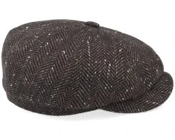 Hatteras Cashmere/Silk Charcoal Flat Cap - Stetson -Fashion Hat Discount Store 4063633107702 3