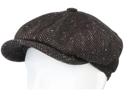 Hatteras Cashmere/Silk Charcoal Flat Cap - Stetson -Fashion Hat Discount Store 4063633107702 5