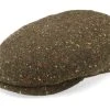 Ivy Cap Virgin Wool Olive Flat Cap - Stetson