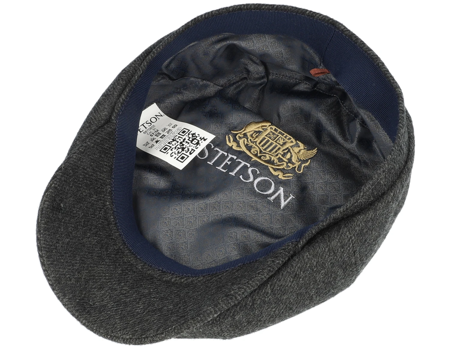 Hatteras Cashmere Navy Flat Cap - Stetson 4 Hatteras Cashmere Navy Flat Cap - Stetson - Image 4