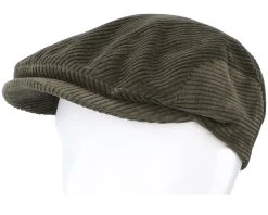 Ivy Cap Cord Olive Flat Cap - Stetson -Fashion Hat Discount Store 4063633111228 5