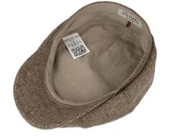 Hatteras Undyed Wool Sustainable Beige Flat Cap - Stetson 8 Hatteras Undyed Wool Sustainable Beige Flat Cap - Stetson -Fashion Hat Discount Store 4063633111921 4