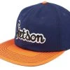 Baseball Cap Retro Script 29 Navy/Orange Strapback - Stetson