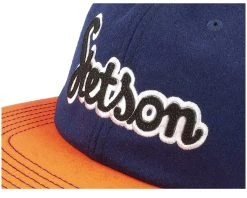 Baseball Cap Retro Script 29 Navy/Orange Strapback - Stetson -Fashion Hat Discount Store 4063633112324 6
