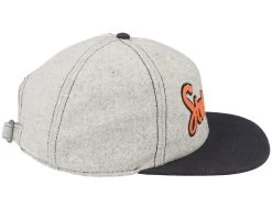 Baseball Retro Script 31 Heather Grey Strapback - Stetson -Fashion Hat Discount Store 4063633112331 4