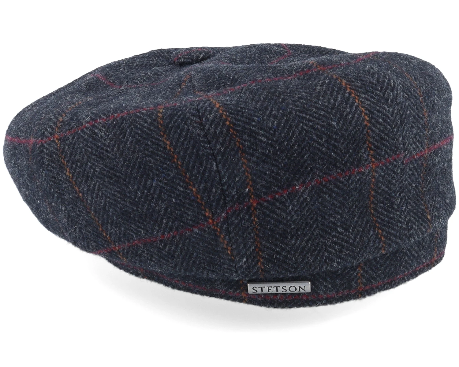 Hatteras Wool Grey Flat Cap - Stetson 2 Hatteras Wool Grey Flat Cap - Stetson - Image 2
