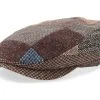 Driver Cap Patchwork Brown Flat Cap - Stetson