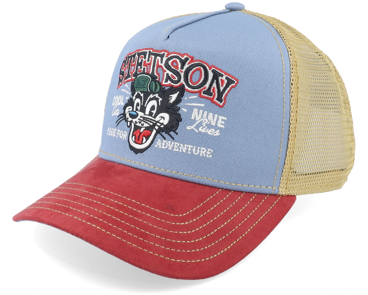 Cool Cats Blue/Red Trucker - Stetson 1 Cool Cats Blue/Red Trucker - Stetson