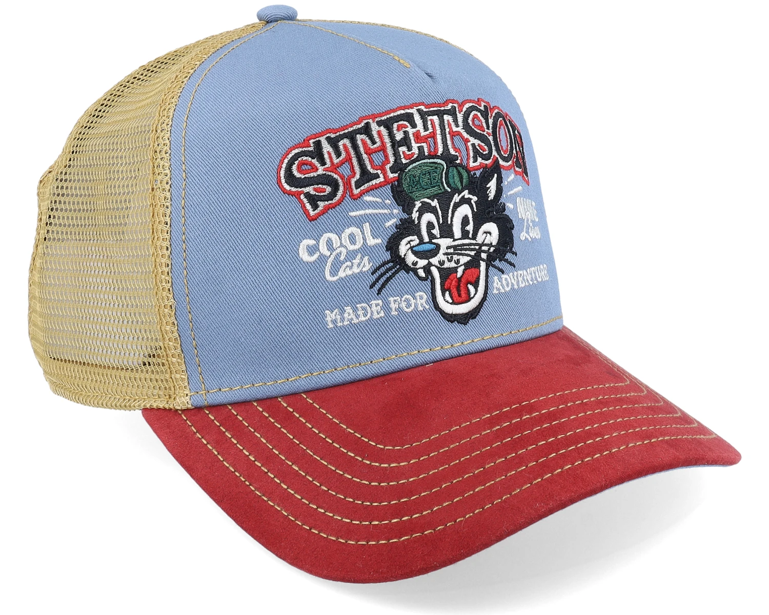 Cool Cats Blue/Red Trucker - Stetson 2 Cool Cats Blue/Red Trucker - Stetson - Image 2