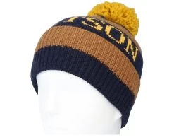 Beanie 26 Navy/Brown Pom - Stetson 5 Beanie 26 Navy/Brown Pom - Stetson -Fashion Hat Discount Store 4063633113963 3