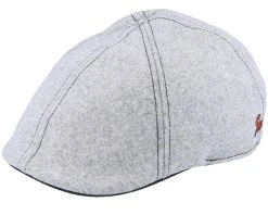 Texas Retro Script Flat Heather Grey Cap - Stetson