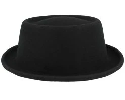 Woolfelt Black Pork Pie - Stetson 6 Woolfelt Black Pork Pie - Stetson -Fashion Hat Discount Store 4063633116568 3