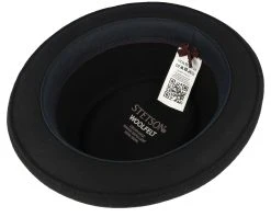 Woolfelt Black Pork Pie - Stetson 7 Woolfelt Black Pork Pie - Stetson -Fashion Hat Discount Store 4063633116568 4