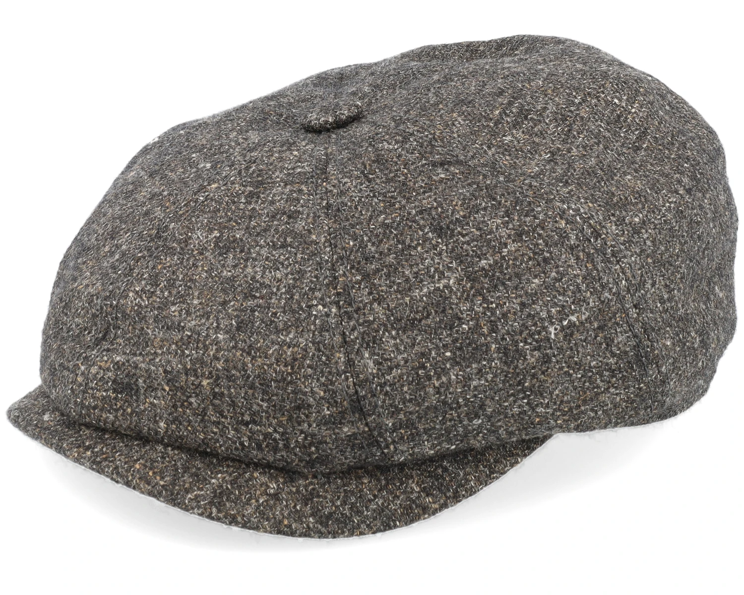 Hatteras Virgin Wool/Linen Charcoal Flat Cap - Stetson 1 Hatteras Virgin Wool/Linen Charcoal Flat Cap - Stetson