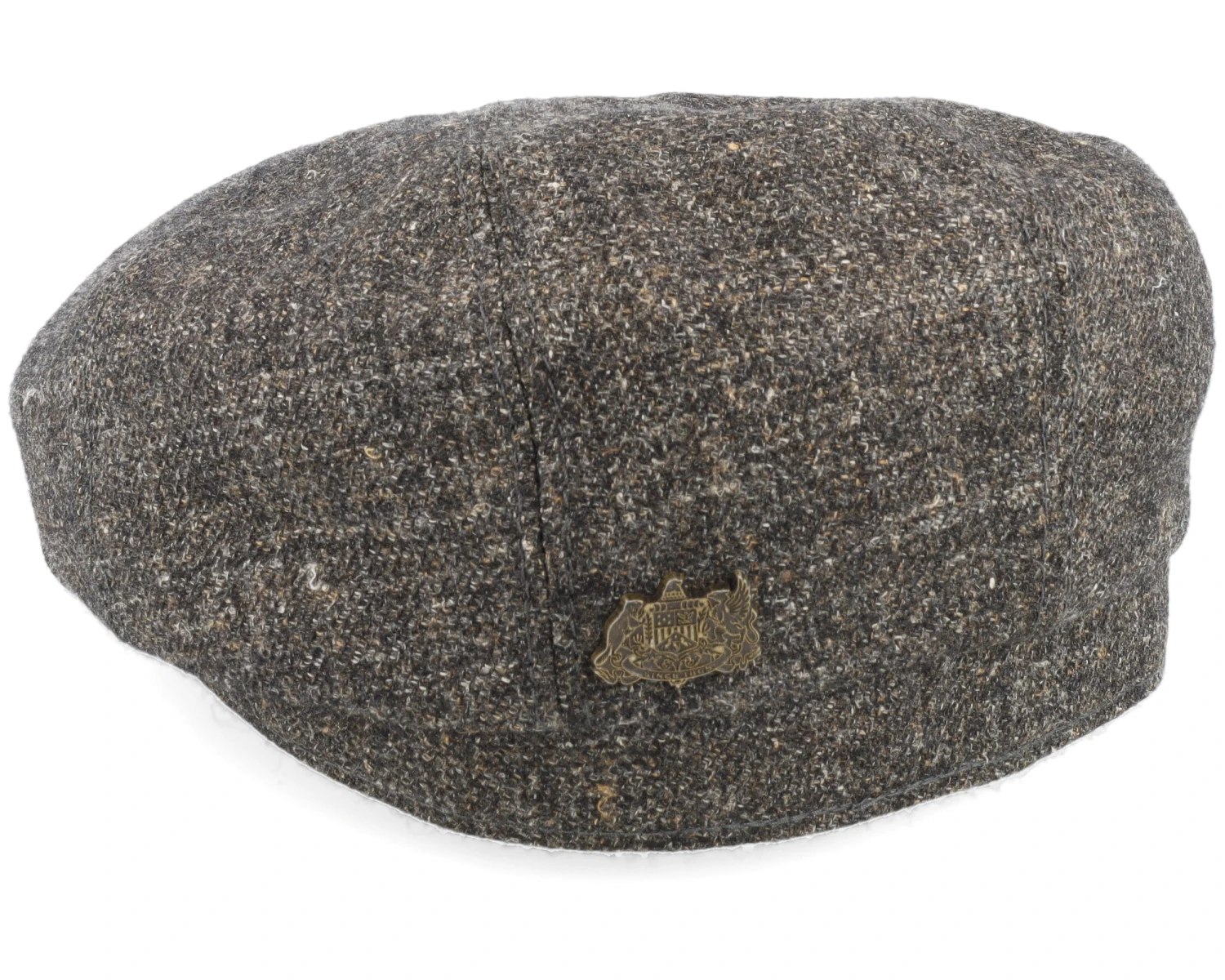 Hatteras Virgin Wool/Linen Charcoal Flat Cap - Stetson 2 Hatteras Virgin Wool/Linen Charcoal Flat Cap - Stetson - Image 2