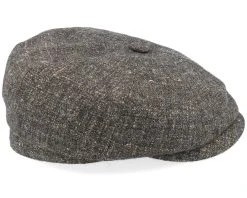 Hatteras Virgin Wool/Linen Charcoal Flat Cap - Stetson 7 Hatteras Virgin Wool/Linen Charcoal Flat Cap - Stetson -Fashion Hat Discount Store 4063633116933 3