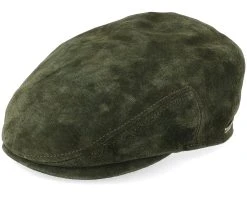 Kent Pigskin Green Flat Cap - Stetson